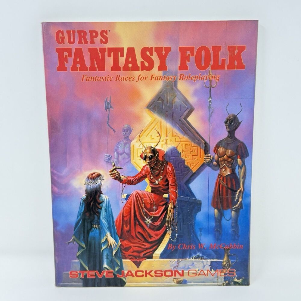 GURPS Fantasy Folk First Edition RPG Supplement Steve Jackson Games 1995